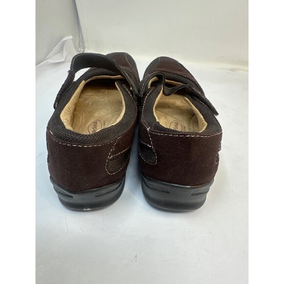 Dr. Scholl’s Mary Jane Comfort Shoes Women’s 9 Brown Hook Loop Strap - Picture 6 of 7